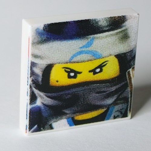 Visuel indicatif Rebrickable de Tuile 2 x 2 avec motif Nya Face imprimé (Tile 2 x 2 with Nya Face Print)