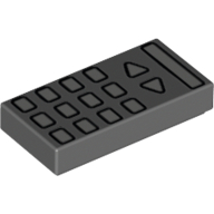 Visuel indicatif Rebrickable de Tuile 1 x 2 avec motif imprimé Télécommande TV (Tile 1 x 2 with TV Remote Control Print)