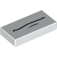Tuile 1 x 2 avec motif imprimé bouche (Shu Todoroki) (Tile 1 x 2 with Mouth Print (Shu Todoroki))