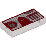 Visuel indicatif Rebrickable de Tuile 1 x 2 avec cadenas, masque de tête et motif imprimé 'ML-FILE' (Tile 1 x 2 with Padlock, Head Mask and 'ML-FILE' Print)