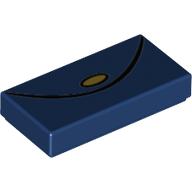Visuel indicatif Rebrickable de Tuile 1 x 2 avec porte-monnaie avec motif imprimé fermoir doré (Tile 1 x 2 with Purse with Gold Clasp Print)