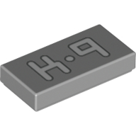 Visuel indicatif Rebrickable de Tuile 1 x 2 avec motif imprimé 'K-9' (Tile 1 x 2 with 'K-9' Print)