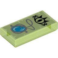 Visuel indicatif Rebrickable de Tuile 1 x 2 avec noir mauvais œil et collier en argent motif imprimé (Tile 1 x 2 with Black Evil Eye and Silver Necklace Print)