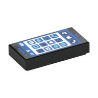 Visuel indicatif Rebrickable de Carreau 1 x 2 avec téléphone intelligent, icônes motif imprimé (Tile 1 x 2 with Smart Phone, Icons Print)