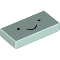 Visuel indicatif Rebrickable de Tuile 1 x 2 avec motif imprimé sourire noir (Tile 1 x 2 with Black Smile Print)
