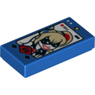 Visuel indicatif Rebrickable de Tuile 1 x 2 avec téléphone intelligent et Harley Quinn motif imprimé (Tile 1 x 2 with Smart Phone and Harley Quinn Print)
