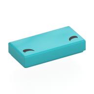 Visuel indicatif Rebrickable de Tuile 1 x 2 avec motif imprimé lignes courbes noires / sourcils (Tile 1 x 2 with Black Curved Lines / Eyebrows Print)