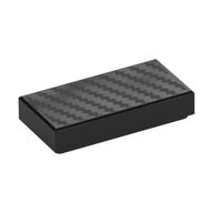 Visuel indicatif Rebrickable de Tuile 1 x 2 avec motif imprimé en fibre de carbone (Tile 1 x 2 with Carbon Fiber Print)