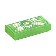 Visuel indicatif Rebrickable de Tuile 1 x 2 avec panneau en verre brisé vert, motif imprimé Mirabel (Tile 1 x 2 with Green Broken Glass Panel, Mirabel Print)