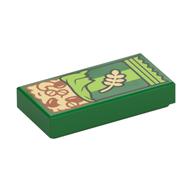 Visuel indicatif Rebrickable de Tuile 1 x 2 avec motif imprimé Granola bar (Tile 1 x 2 with Granola Bar Print)
