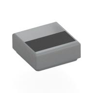 Visuel indicatif Rebrickable de Tuile 1 x 1 avec motif imprimé rectangle noir (Tile 1 x 1 with Black Rectangle Print)