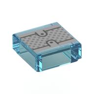 Visuel indicatif Rebrickable de Tuile 1 x 1 avec motif imprimé de panneaux argentés (Tile 1 x 1 with Silver Paneling Print)