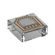 Visuel indicatif Rebrickable de Tuile 1 x 1 avec circuit en argent et or (interface d'écholocation) motif imprimé (Tile 1 x 1 with Silver and Gold Circuitry (Echolocation Interface) Print)