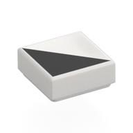 Visuel indicatif Rebrickable de Tuile 1 x 1 avec motif imprimé Triangle noir (Tile 1 x 1 with Black Triangle Print)