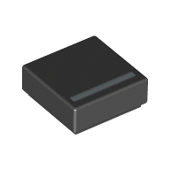 Visuel indicatif Rebrickable de Tuile 1 x 1 avec motif imprimé Argent '_' (Tile 1 x 1 with Silver '_' Print)