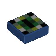 Visuel indicatif Rebrickable de Tuile 1 x 1 avec motif Minecraft Ender œil imprimé (Tile 1 x 1 with Minecraft Ender Eye Print)
