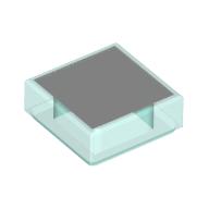 Visuel indicatif Rebrickable de Tuile 1 x 1 avec motif imprimé Carré Blanc (Tile 1 x 1 with White Square Print)