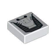 Tuile 1 x 1 avec sw empire jetpack motif imprimé (Tile 1 x 1 with SW Galactic Empire Jetpack Print)