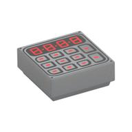 Visuel indicatif Rebrickable de Tuile 1 x 1 avec clavier imprimé (Tile 1 x 1 with Keypad Print)