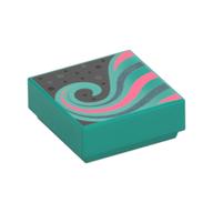 Visuel indicatif Rebrickable de Tuile 1 x 1 avec Tourbillon, Van Gogh Peinture motif imprimé (Tile 1 x 1 with Swirl, Van Gogh Painting Print)