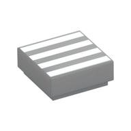 Visuel indicatif Rebrickable de Tuile 1 x 1 avec motif imprimé lignes/bandes blanches (Tile 1 x 1 with White Lines/Stripes Print)
