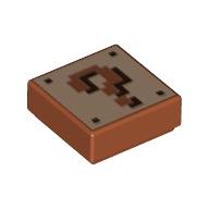 Visuel indicatif Rebrickable de Tuile 1 x 1 avec motif imprimé pixelisé '?' (Tile 1 x 1 with Pixelated '?' Print)