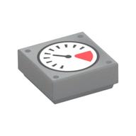 Visuel indicatif Rebrickable de Tuile 1 x 1 avec gabarit imprimé (Tile 1 x 1 with Gauge Print)