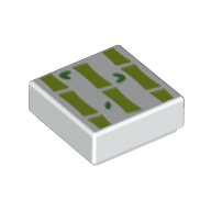 Visuel indicatif Rebrickable de Tuile 1 x 1 avec motif imprimé bambou (Tile 1 x 1 with Bamboo Print)