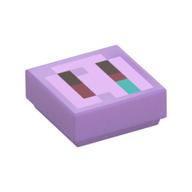 Visuel indicatif Rebrickable de Tuile 1 x 1 avec motif imprimé Nez de cochon pixelisé (Tile 1 x 1 with Pixelated Pig Nose Print)