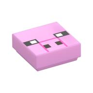 Visuel indicatif Rebrickable de Tuile 1 x 1 avec motif imprimé visage de porc pixélisé (Tile 1 x 1 with Pixelated Pig Face Print)