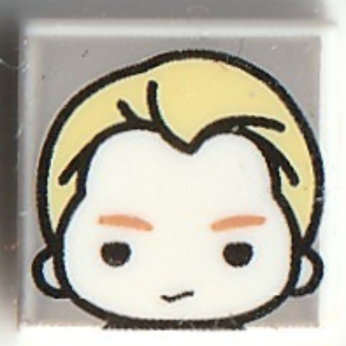 Visuel indicatif Rebrickable de Tuile 1 x 1 avec motif imprimé Drago Malefoy (Tile 1 x 1 with Draco Malfoy Print)