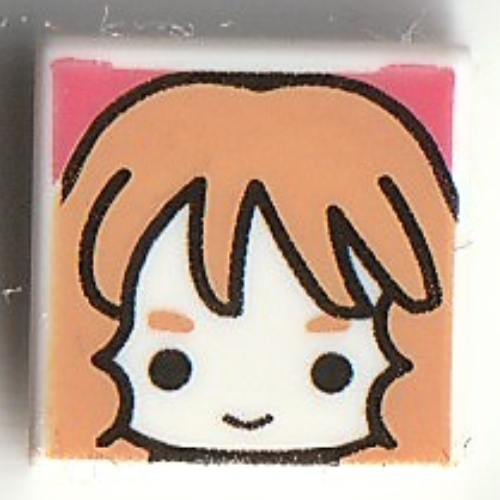 Visuel indicatif Rebrickable de Tuile 1 x 1 avec motif imprimé Hermione Granger (Tile 1 x 1 with Hermione Granger Print)