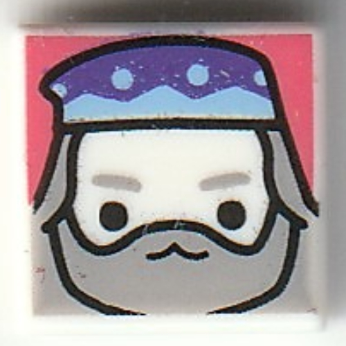 Visuel indicatif Rebrickable de Tuile 1 x 1 avec motif imprimé Albus Dumbledore (Tile 1 x 1 with Albus Dumbledore Print)