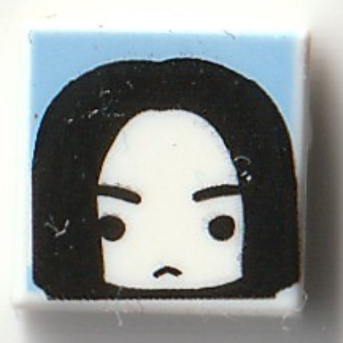 Visuel indicatif Rebrickable de Tuile 1 x 1 avec motif imprimé Severus Rogue (Tile 1 x 1 with Severus Snape Print)