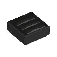 Visuel indicatif Rebrickable de Tuile 1 x 1 avec motif imprimé évents gris bleuté clair (Tile 1 x 1 with Light Bluish Grey Vents Print)