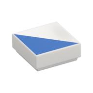 Visuel indicatif Rebrickable de Tuile 1 x 1 avec motif imprimé Triangle bleu (Tile 1 x 1 with Blue Triangle Print)