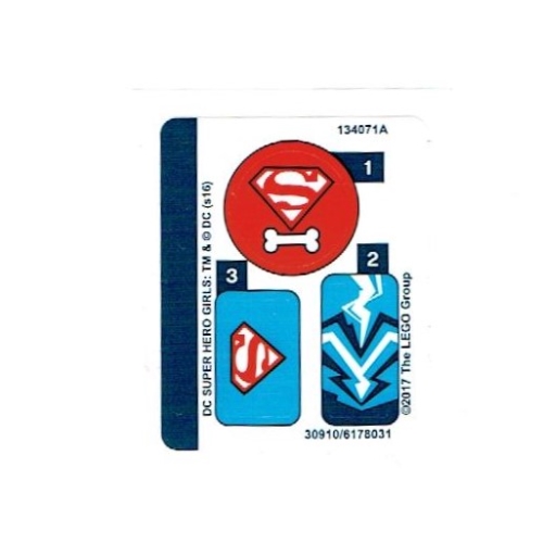 Visuel indicatif Rebrickable de Feuille d’autocollants pour le set 41233-1 (Sticker Sheet for Set 41233-1)