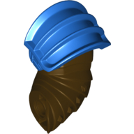 Visuel indicatif Rebrickable de Bras, Bigfig, avec armure à l'épaule bleue (Arm, Bigfig, with Blue Shoulder Armor)