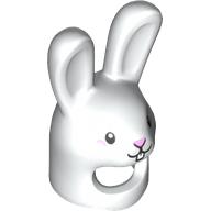 Costume / Masque, Lapin / Lapin Oreilles et Nez avec motif imprimé visage (Costume / Mask, Rabbit / Bunny Ears and Nose with Face Print)