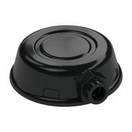 Casque, forme de disque avec tenon à l'avant (Helmet, Disk Shape with Stud on Front)