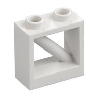 Visuel indicatif Rebrickable de Clôture 1 x 2 x 1 2/3 avec barre diagonale à 45° (Fence 1 x 2 x 1 2/3 with 45° Diagonal Bar)