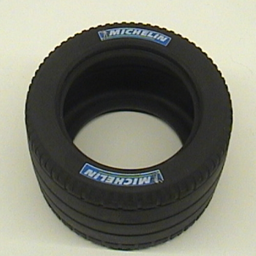 Visuel indicatif Rebrickable de Pneu Technic racing grand avec motif imprimé blanc 'MICHELIN' (Tyre Technic Racing Large with 'MICHELIN' White Print)