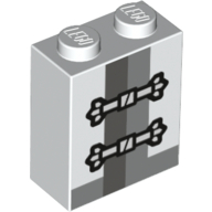 Visuel indicatif Rebrickable de Brique 1 x 2 x 2 avec motif imprimé wu maître de corde (Brick 1 x 2 x 2 with Rope Master Wu Print)