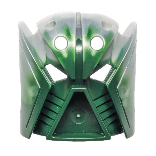 Visuel indicatif Rebrickable de Masque Matatu avec motif gris clair perle marbrée (Orkahm) (Large Figure Mask Matatu with Marbled Pearl Light Gray Pattern (Orkahm))
