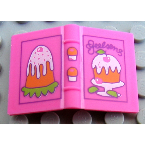 Visuel indicatif Rebrickable de Livre 2 x 3 avec motif imprimé Muffin (Book 2 x 3 with Muffin Print)