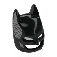 Masque, cagoule Batman avec motif yeux blancs avec motif imprimé plaqué argent (Mask, Batman Cowl with White Eyes Pattern with Silver Plating Print)
