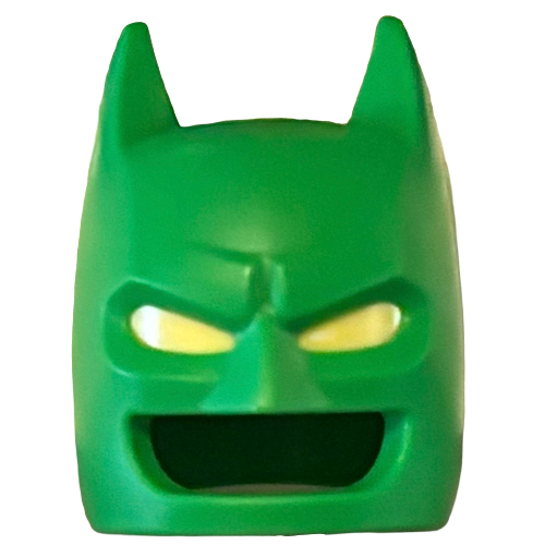 Masque, capot Batman avec motif yeux jaune clair lumineux (Mask, Batman Cowl with Bright Light Yellow Eyes Pattern)