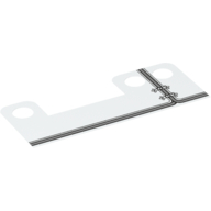 Jupe accessoire de taille, 2 blanc grenouille fermoirs sur la lumière bord gris bleuâtre garniture motif imprimé (Hipwear Skirt, 2 White Frog Clasps over Light Bluish Gray Edge Trim Print)