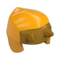 Capuche avec motif de cornes d'or nacré (Hood with Pearl Gold Horns Pattern)