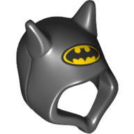 Capuche avec oreilles de chauve-souris et Batman Logo imprimé (Hood with Bat Ears and Batman Logo Print)